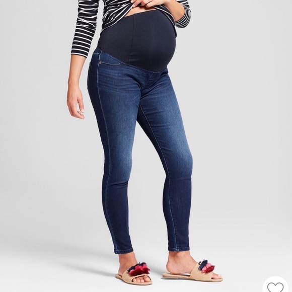 Isabel Maternity by Ingrid & Isabel Denim - Ingrid & Isabel Maternity Crossover Denim Jeans 10
